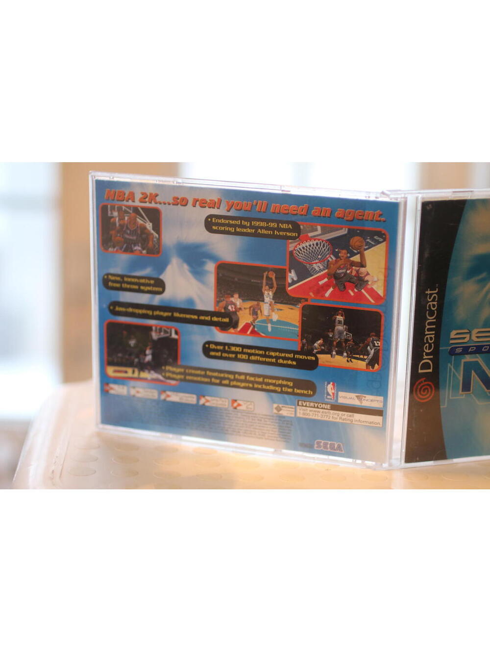 NBA 2K1 (Sega Dreamcast, 1999) Complete CIB - Picture 2 of 4